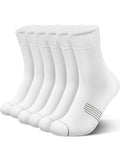 PAPLUS Compression Running Sock for Men and Women 3 Pairs, Cushioned Athletic Crew Socks with Arch Support