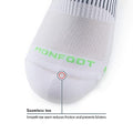 MONFOOT Women's and Men's 5 Pack Pickleball Tennis Running Athletic Cushioned Socks Black Medium