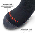 MONFOOT Women's and Men's 5 Pack Pickleball Tennis Running Athletic Cushioned Socks Black Medium