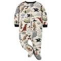 Gerber Baby Boys' 4 Pack Sleep 'N Play Footie, Dinosaur Blue, 3-6 Months