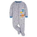 Gerber Baby Boys' 4 Pack Sleep 'N Play Footie, Dinosaur Blue, 3-6 Months