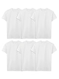 Fruit of the Loom Men's Eversoft Cotton Stay Tucked Crew T-Shirt, Regular-6 Pack White, 3X_l