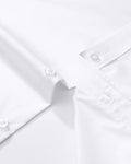 J.VER Men's Dress Shirts Solid Long Sleeve Stretch Wrinkle-Free Shirt Regular Fit Casual Button Down Shirts White Large