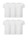 Fruit of the Loom Men's Eversoft Cotton Stay Tucked Crew T-Shirt, Regular-6 Pack White, 3X_l