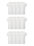 Fruit of the Loom Men's Eversoft Cotton Stay Tucked Crew T-Shirt, Regular-6 Pack White, 3X_l