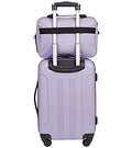 Travelers Club Midtown Hardside Luggage Travel Set, Spinner Wheels,Zippered Divider,Telescopic Handle,Lightweight, Lilac, 4-Piece Set