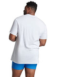 Fruit of the Loom Men's Eversoft Cotton Stay Tucked Crew T-Shirt, Regular-6 Pack White, 3X_l