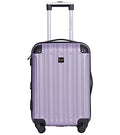 Travelers Club Midtown Hardside Luggage Travel Set, Spinner Wheels,Zippered Divider,Telescopic Handle,Lightweight, Lilac, 4-Piece Set