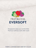 Fruit of the Loom Men's Eversoft Cotton Stay Tucked Crew T-Shirt, Regular-6 Pack White, 3X_l