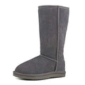 AUSLAND Women's Snow Boots Tall Winter Boots Mid-calf Faux Fur Lined Classic 5.5US A5815 Grey 36EU