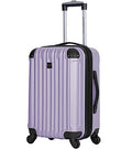 Travelers Club Midtown Hardside Luggage Travel Set, Spinner Wheels,Zippered Divider,Telescopic Handle,Lightweight, Lilac, 4-Piece Set