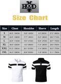 HOOD CREW Mens Short Sleeve Polo Shirts Stylish Design Summer T Shirt Black L