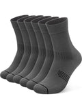 PAPLUS Compression Running Sock for Men and Women 3 Pairs, Cushioned Athletic Crew Socks with Arch Support