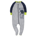 Gerber Baby Boys' 4 Pack Sleep 'N Play Footie, Dinosaur Blue, 3-6 Months