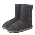 AUSLAND Women's Snow Boots Tall Winter Boots Mid-calf Faux Fur Lined Classic 5.5US A5815 Grey 36EU