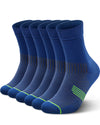 PAPLUS Compression Running Sock for Men and Women 3 Pairs, Cushioned Athletic Crew Socks with Arch Support